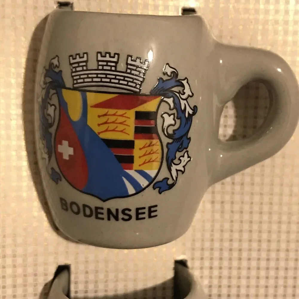 Friedrichshafen A Bodensee Souvenir German Decanter & Shot Glass Set